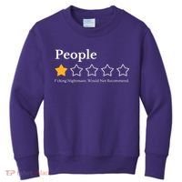 People One Star Fucking Nightmare Would Not Recommend Kids Sweatshirt thumb 0
