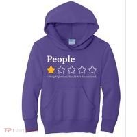 People One Star Fucking Nightmare Would Not Recommend Kids Hoodie thumb 0