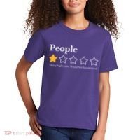 People One Star Fucking Nightmare Would Not Recommend Kids T-Shirt thumb 2