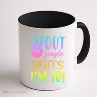 Peace Out Single Digits I'm 10 Birthday Gift Coffee Mug thumb 1