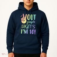 Peace Out Single Digits I'm 10 Birthday Gift Hoodie thumb 2