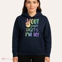 Peace Out Single Digits I'm 10 Birthday Gift Hoodie thumb 5