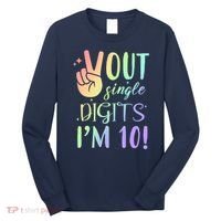Peace Out Single Digits I'm 10 Birthday Gift Long Sleeve Shirt thumb 0