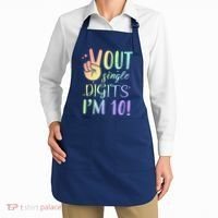 Peace Out Single Digits I'm 10 Birthday Gift Apron thumb 2