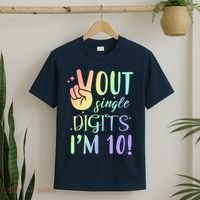 Peace Out Single Digits I'm 10 Birthday Gift T-Shirt thumb 2