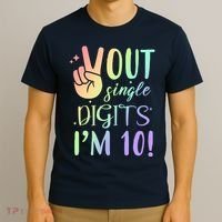 Peace Out Single Digits I'm 10 Birthday Gift T-Shirt thumb 3