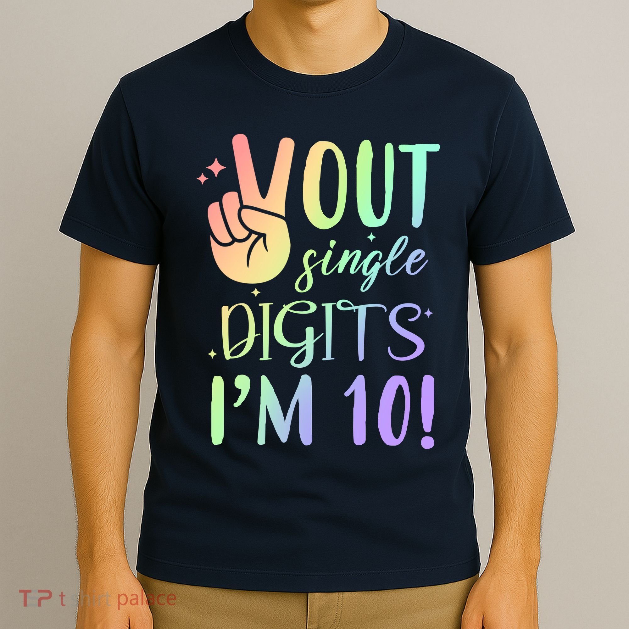 Peace Out Single Digits I'm 10 Birthday Gift T-Shirt