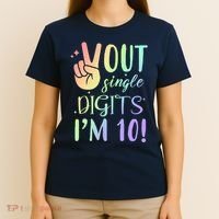 Peace Out Single Digits I'm 10 Birthday Gift T-Shirt thumb 4