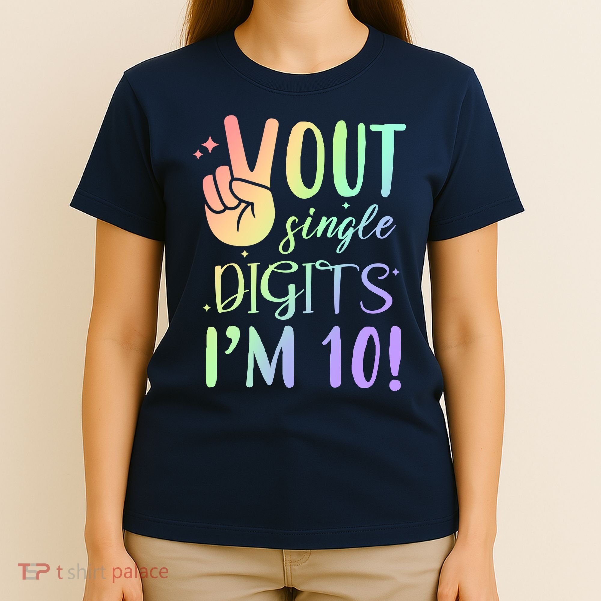 Peace Out Single Digits I'm 10 Birthday Gift T-Shirt
