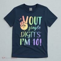Peace Out Single Digits I'm 10 Birthday Gift T-Shirt thumb 5