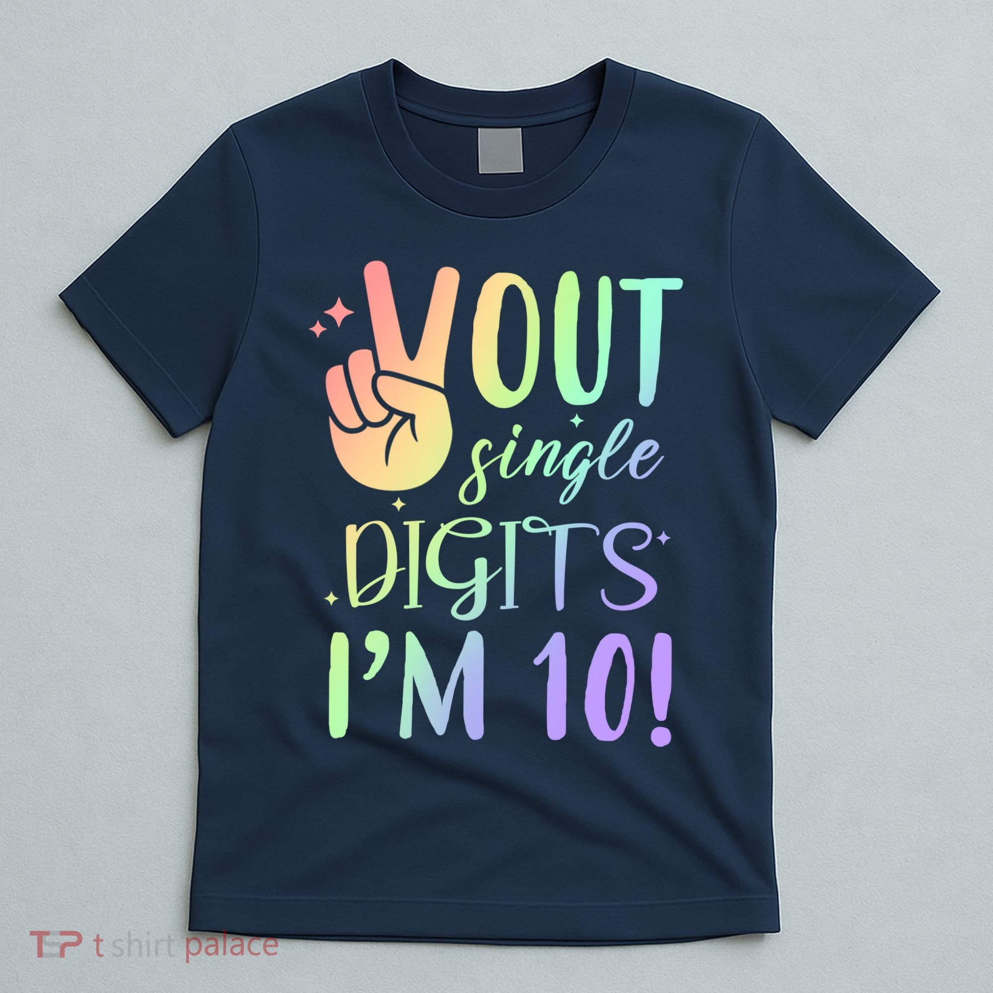 Peace Out Single Digits I'm 10 Birthday Gift T-Shirt