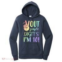 Peace Out Single Digits I'm 10 Birthday Gift Women's Hoodie thumb 0