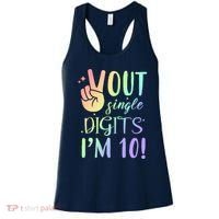 Peace Out Single Digits I'm 10 Birthday Gift Women's Tank Top thumb 0