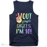 Peace Out Single Digits I'm 10 Birthday Gift Tank Top thumb 0