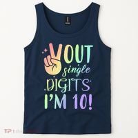 Peace Out Single Digits I'm 10 Birthday Gift Tank Top thumb 2