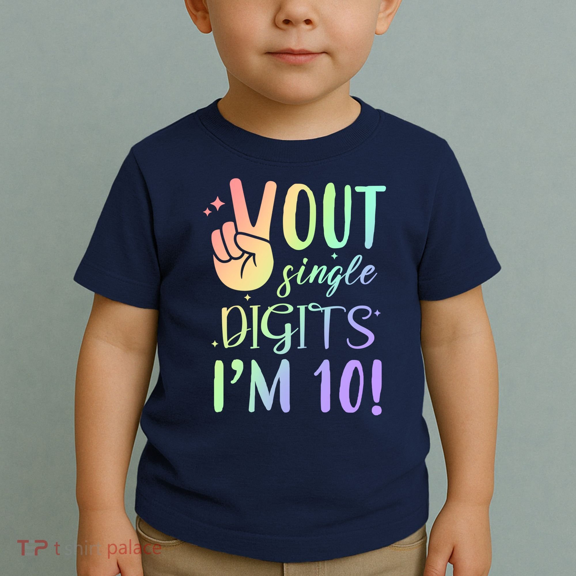 Peace Out Single Digits I'm 10 Birthday Gift Toddler T-Shirt