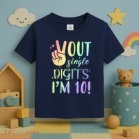 Peace Out Single Digits I'm 10 Birthday Gift Toddler T-Shirt thumb 3
