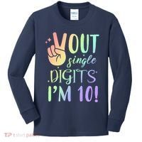 Peace Out Single Digits I'm 10 Birthday Gift Kids Long Sleeve Shirt thumb 0