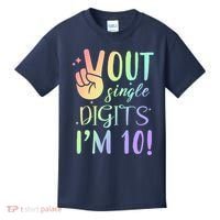 Peace Out Single Digits I'm 10 Birthday Gift Kids T-Shirt thumb 0