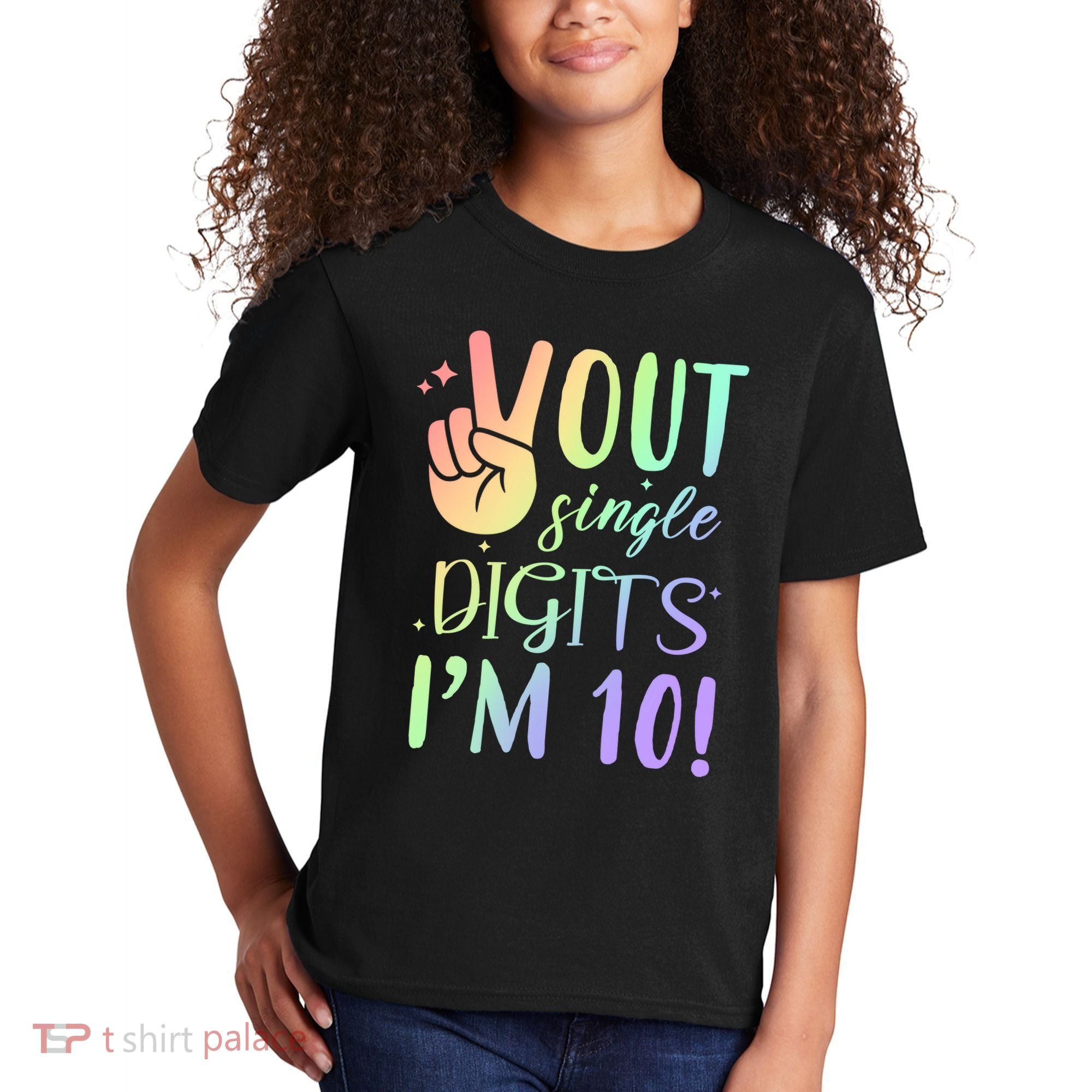 Peace Out Single Digits I'm 10 Birthday Gift Kids T-Shirt