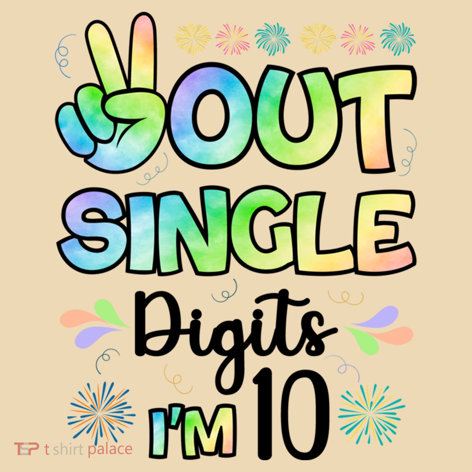 Peace Out Single Digits I'm 10 Cute Gift Tote Bag