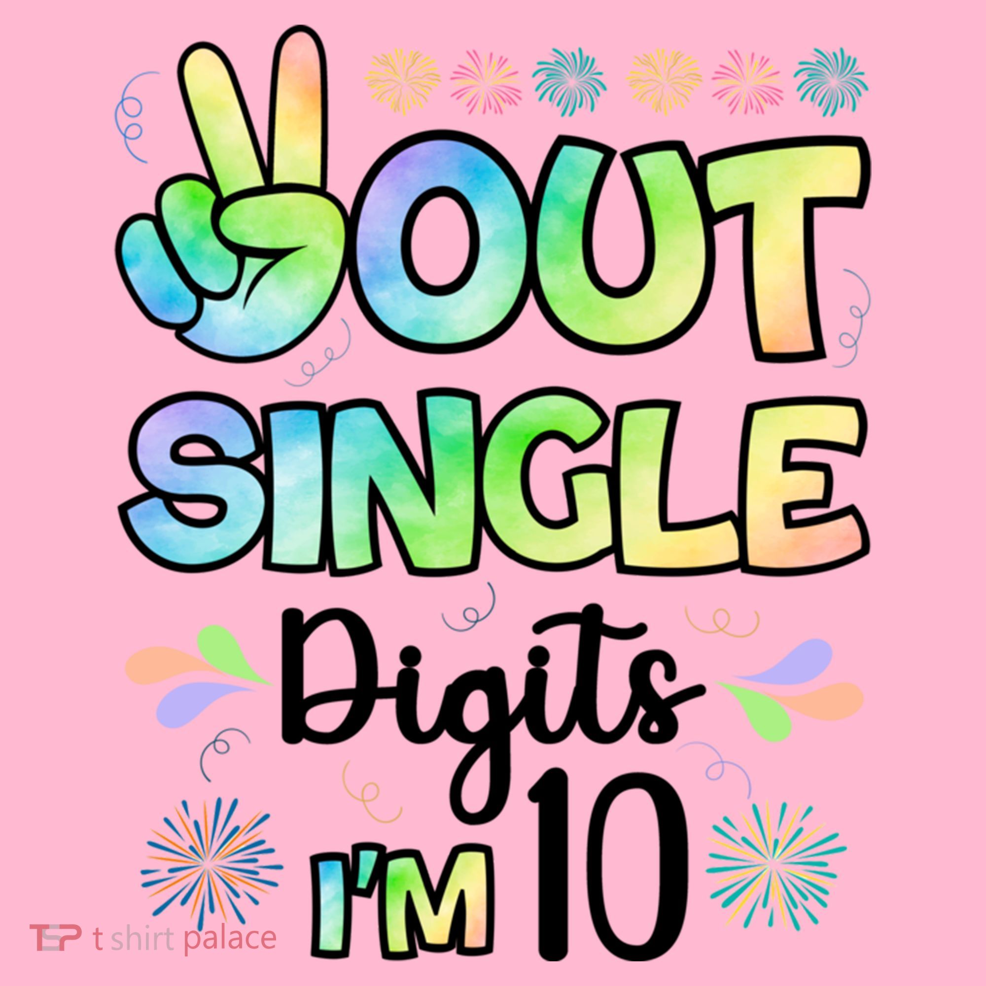 Peace Out Single Digits I'm 10 Cute Gift Coaster