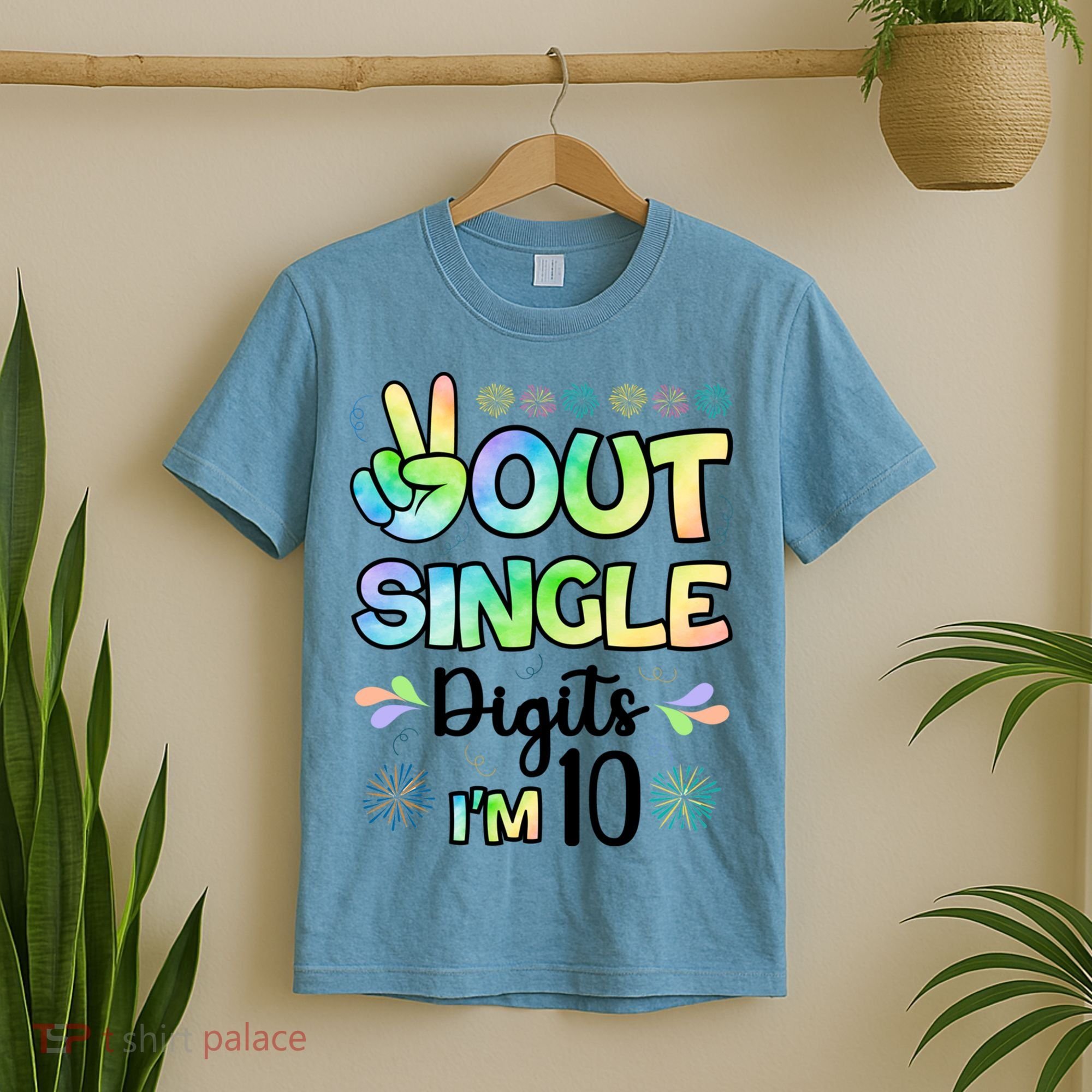 Peace Out Single Digits I'm 10 Cute Gift T-Shirt