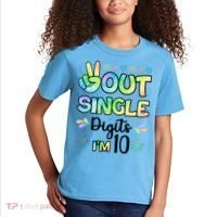 Peace Out Single Digits I'm 10 Cute Gift Kids T-Shirt thumb 2