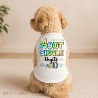 Peace Out Single Digits I'm 10 Cute Gift Doggie Tank thumb 2