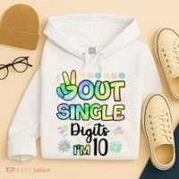 Peace Out Single Digits I'm 10 Cute Gift Hoodie thumb 4