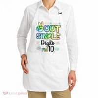 Peace Out Single Digits I'm 10 Cute Gift Apron thumb 2