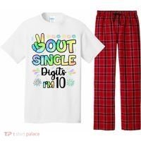 Peace Out Single Digits I'm 10 Cute Gift Pajama Set thumb 0