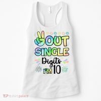Peace Out Single Digits I'm 10 Cute Gift Women's Tank Top thumb 0