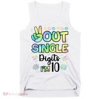 Peace Out Single Digits I'm 10 Cute Gift Tank Top thumb 0