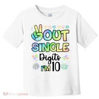 Peace Out Single Digits I'm 10 Cute Gift Toddler T-Shirt thumb 0