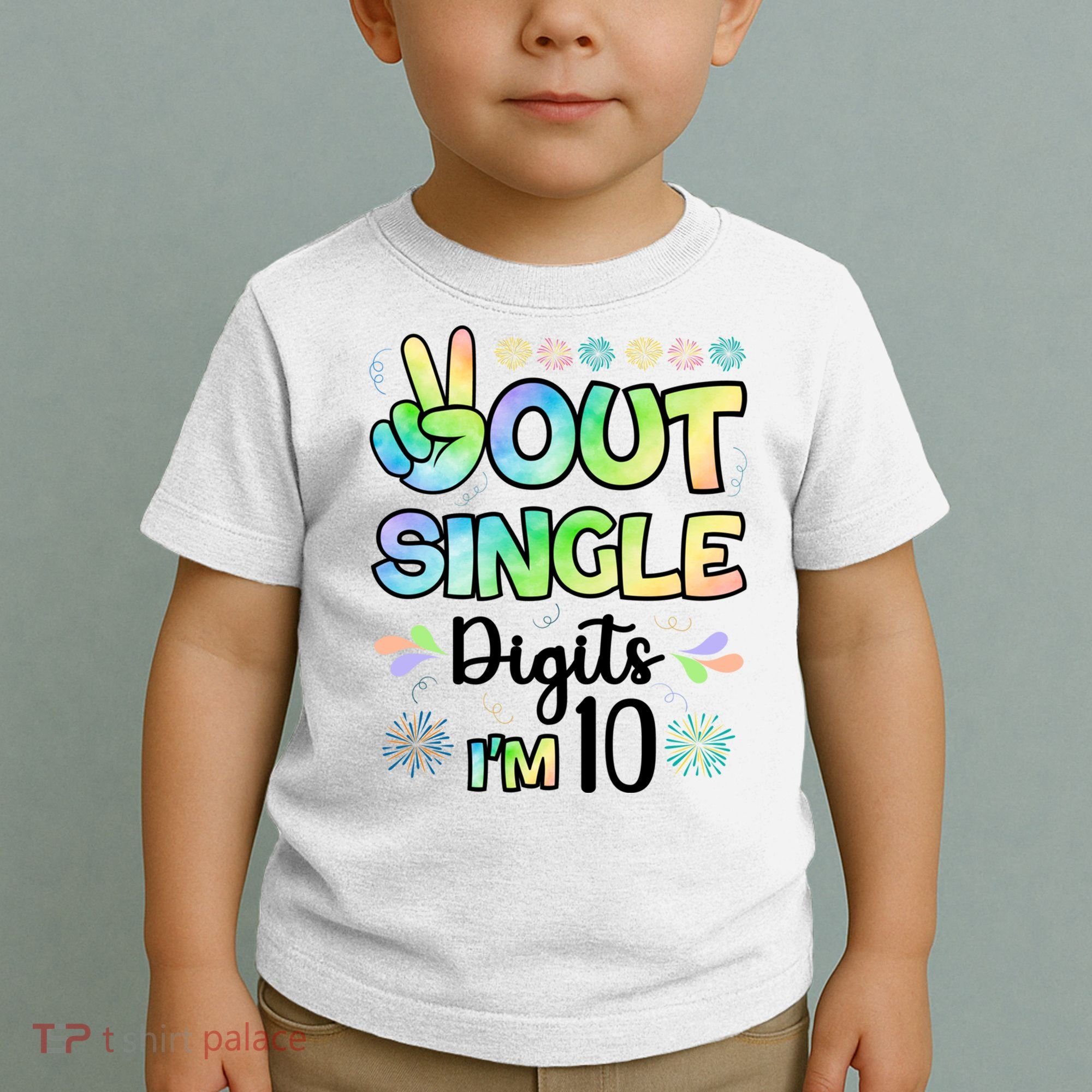 Peace Out Single Digits I'm 10 Cute Gift Toddler T-Shirt