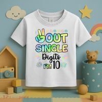 Peace Out Single Digits I'm 10 Cute Gift Toddler T-Shirt thumb 3