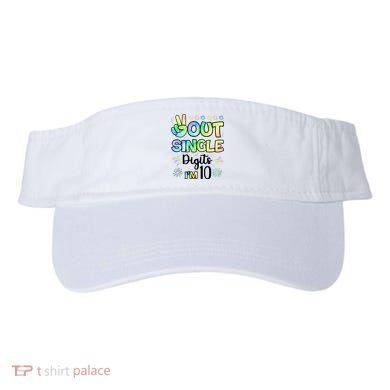 Peace Out Single Digits I'm 10 Cute Gift Visor