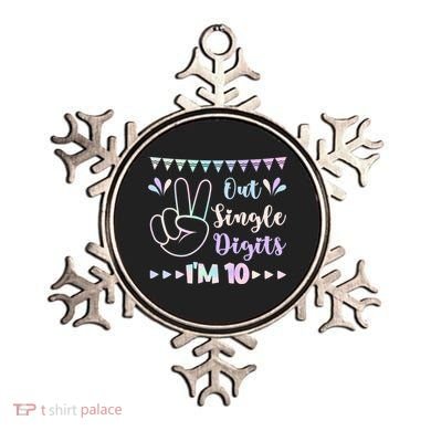 Peace Out Single Digits I'm 10 Gift Ornament