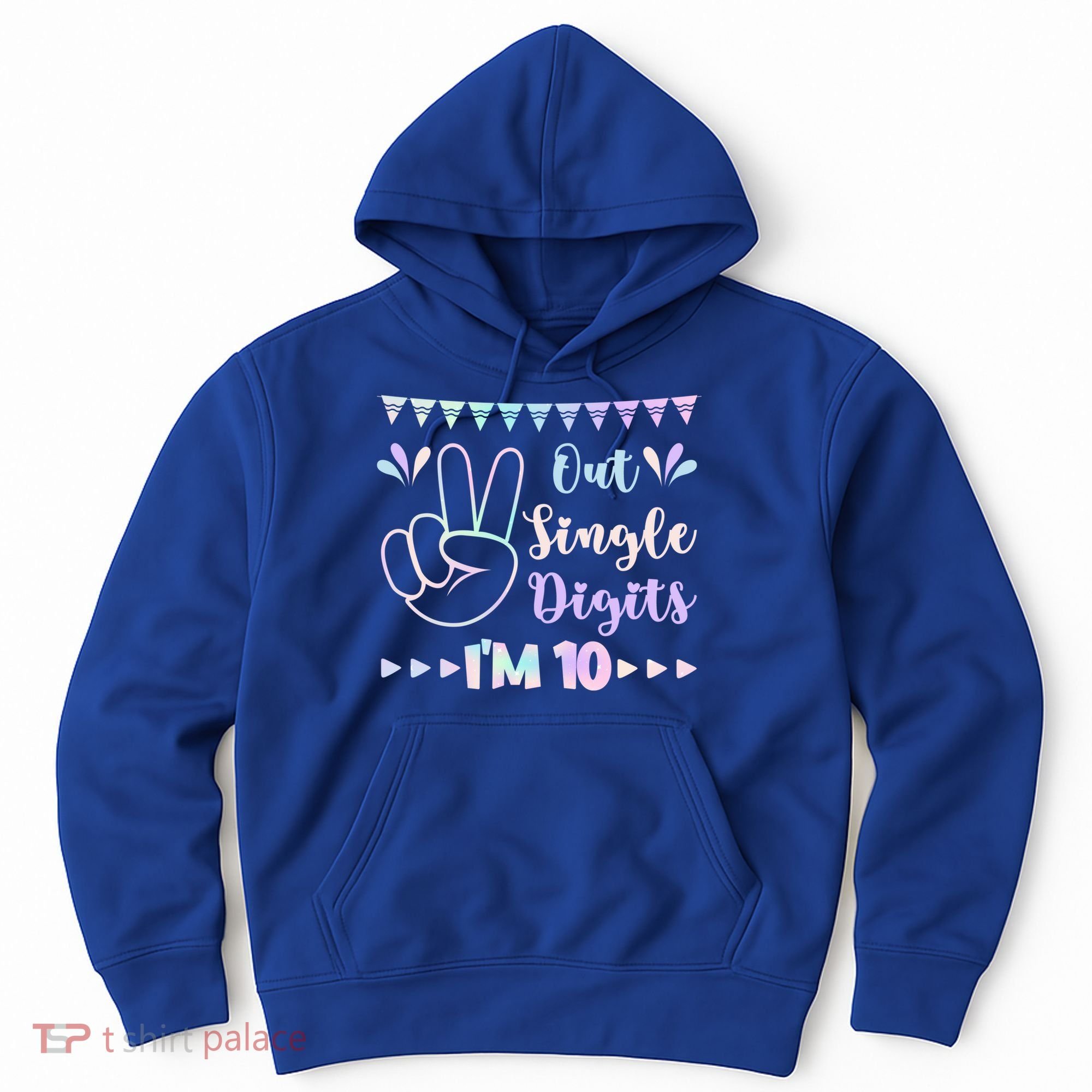 Peace Out Single Digits I'm 10 Gift Hoodie