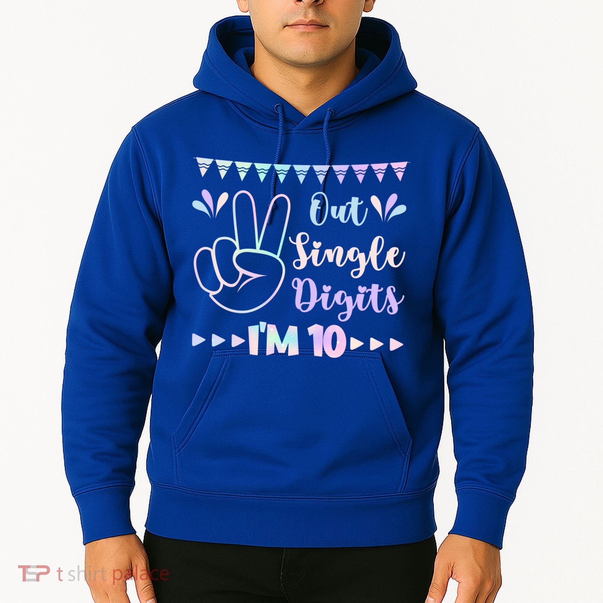 Peace Out Single Digits I'm 10 Gift Hoodie
