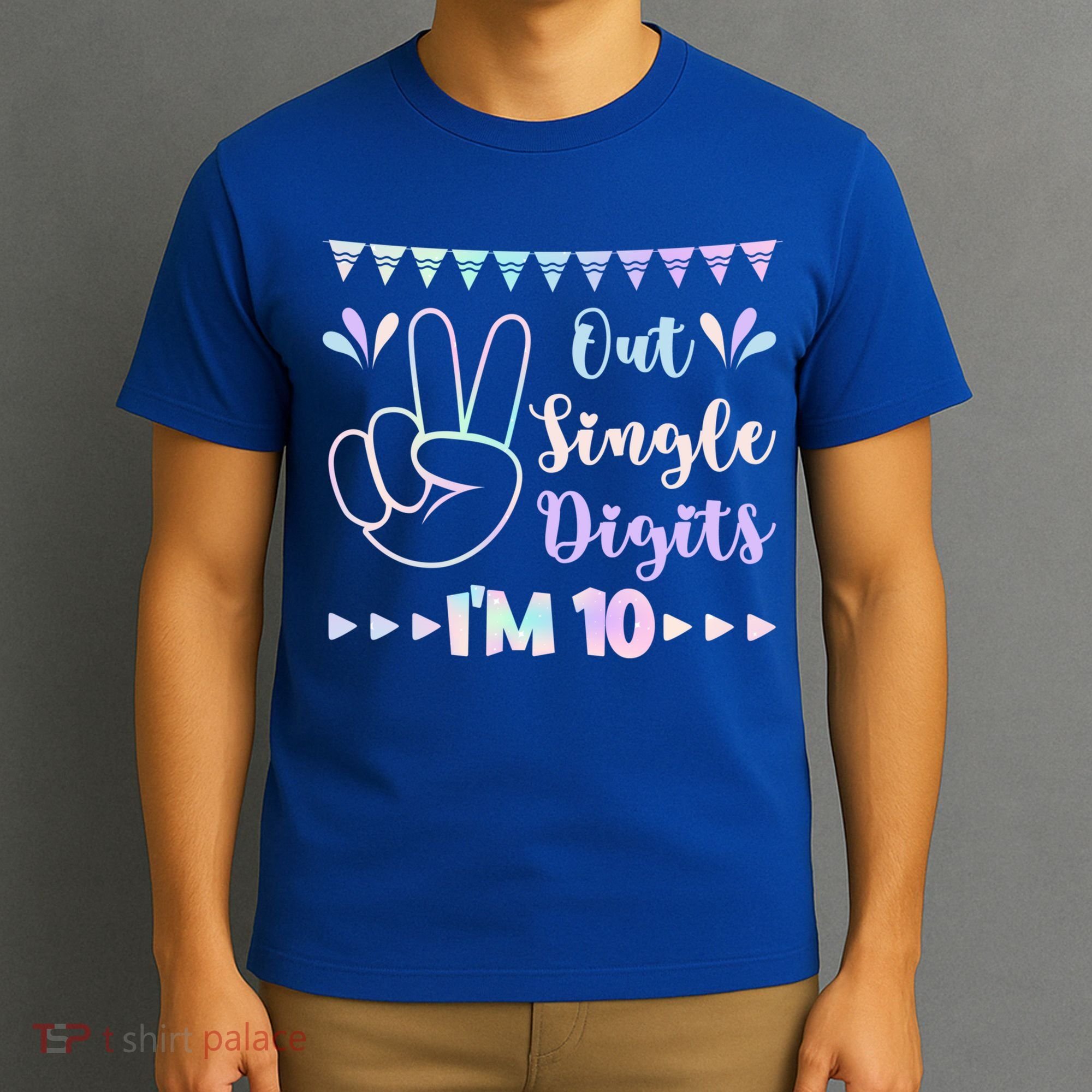 Peace Out Single Digits I'm 10 Gift T-Shirt