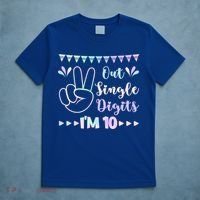Peace Out Single Digits I'm 10 Gift T-Shirt thumb 5