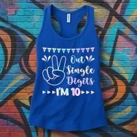 Peace Out Single Digits I'm 10 Gift Women's Tank Top thumb 3