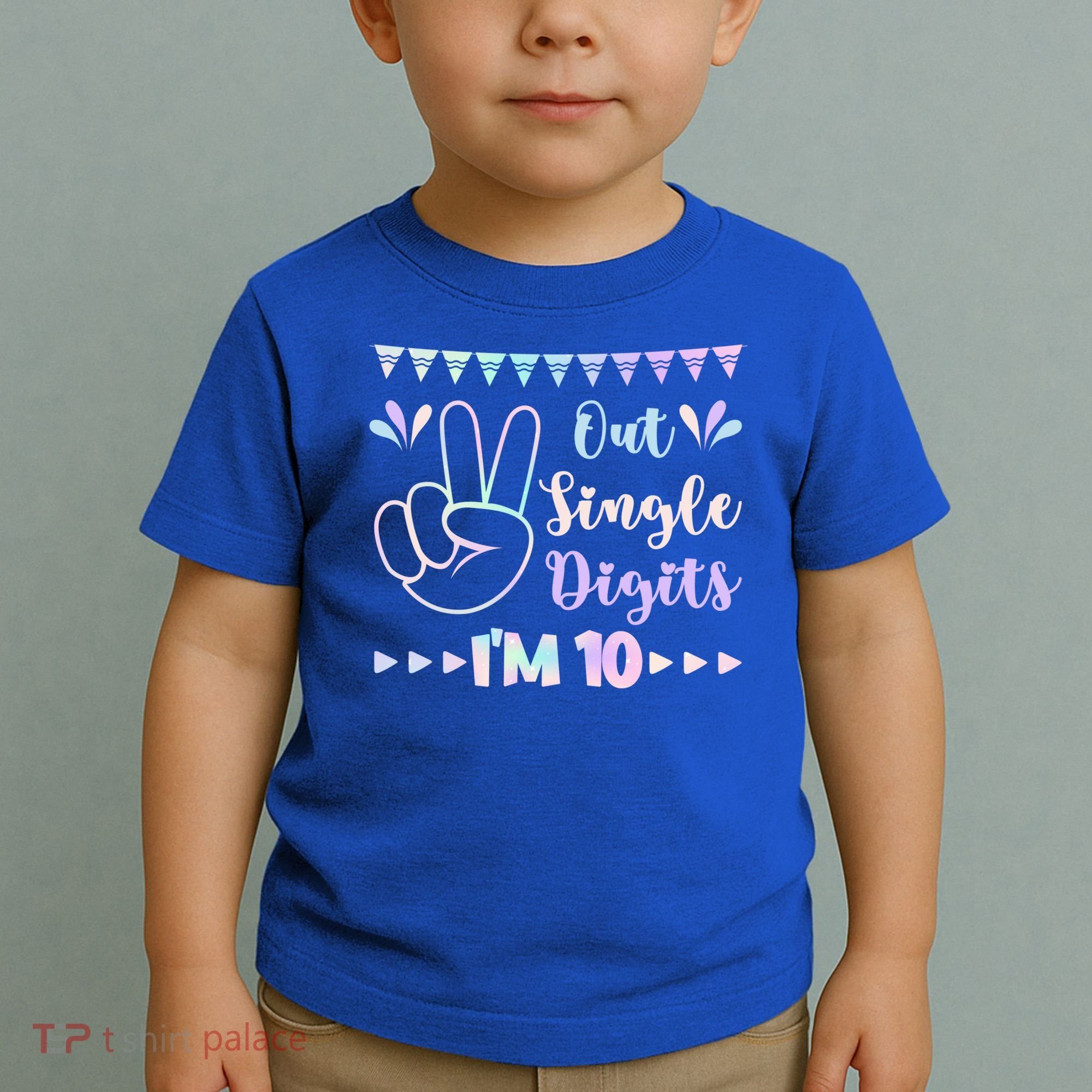 Peace Out Single Digits I'm 10 Gift Toddler T-Shirt