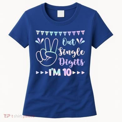 Peace Out Single Digits I'm 10 Gift Women's T-Shirt