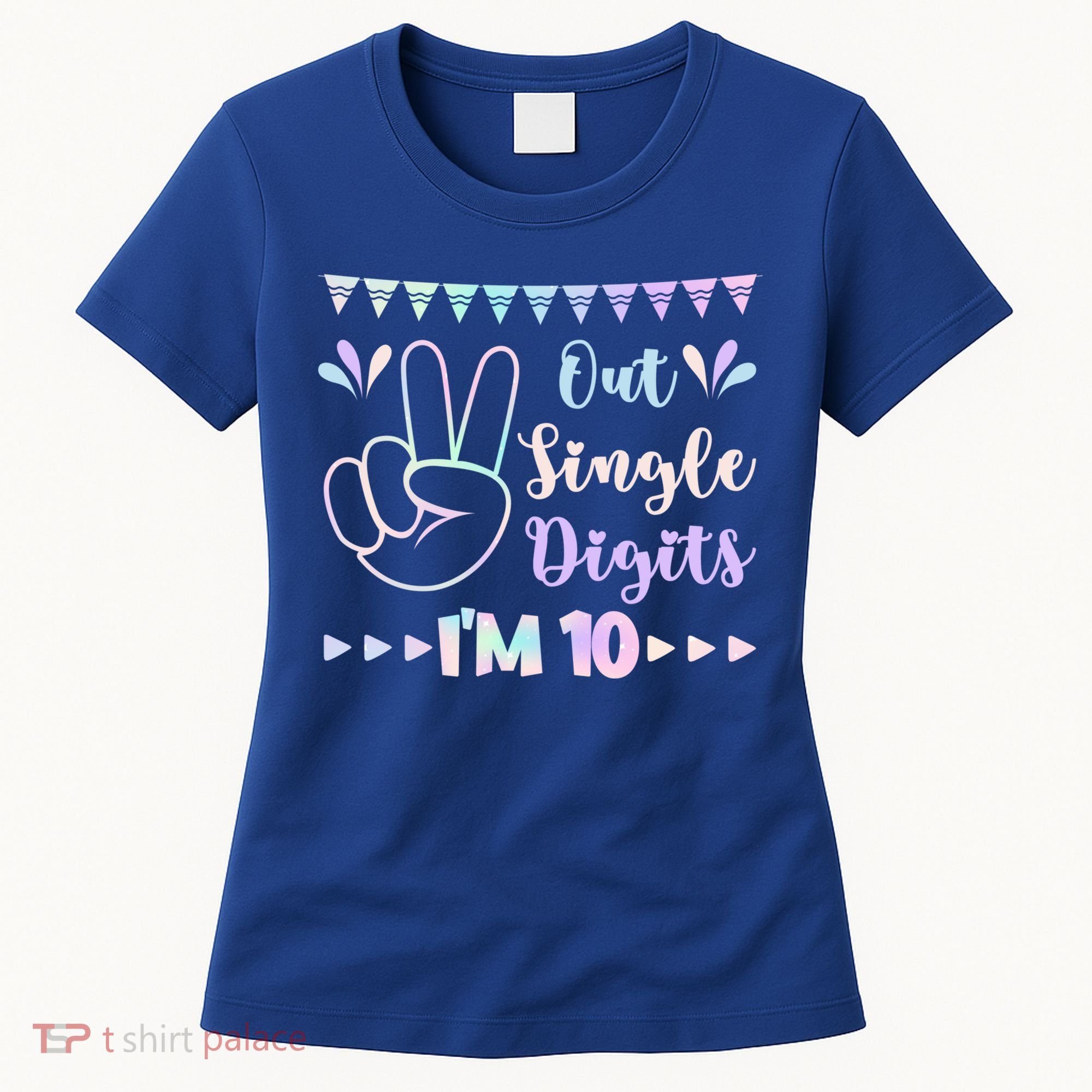 Peace Out Single Digits I'm 10 Gift Women's T-Shirt