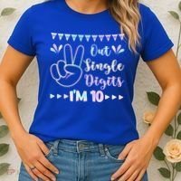 Peace Out Single Digits I'm 10 Gift Women's T-Shirt thumb 2