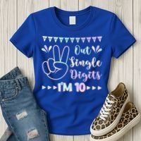 Peace Out Single Digits I'm 10 Gift Women's T-Shirt thumb 3