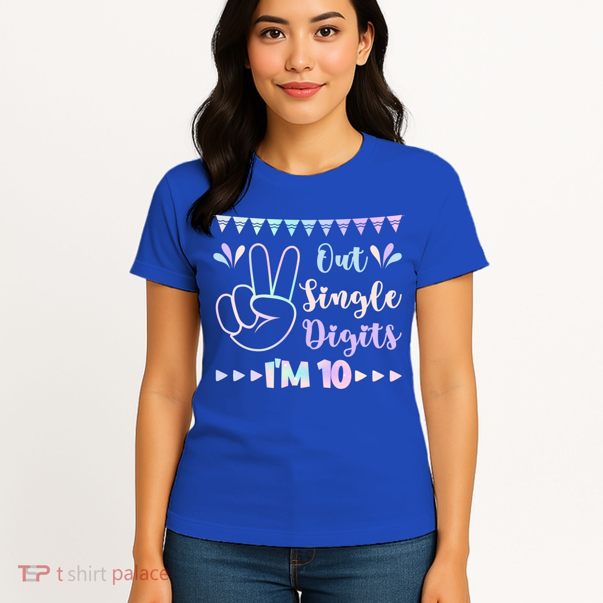 Peace Out Single Digits I'm 10 Gift Women's T-Shirt